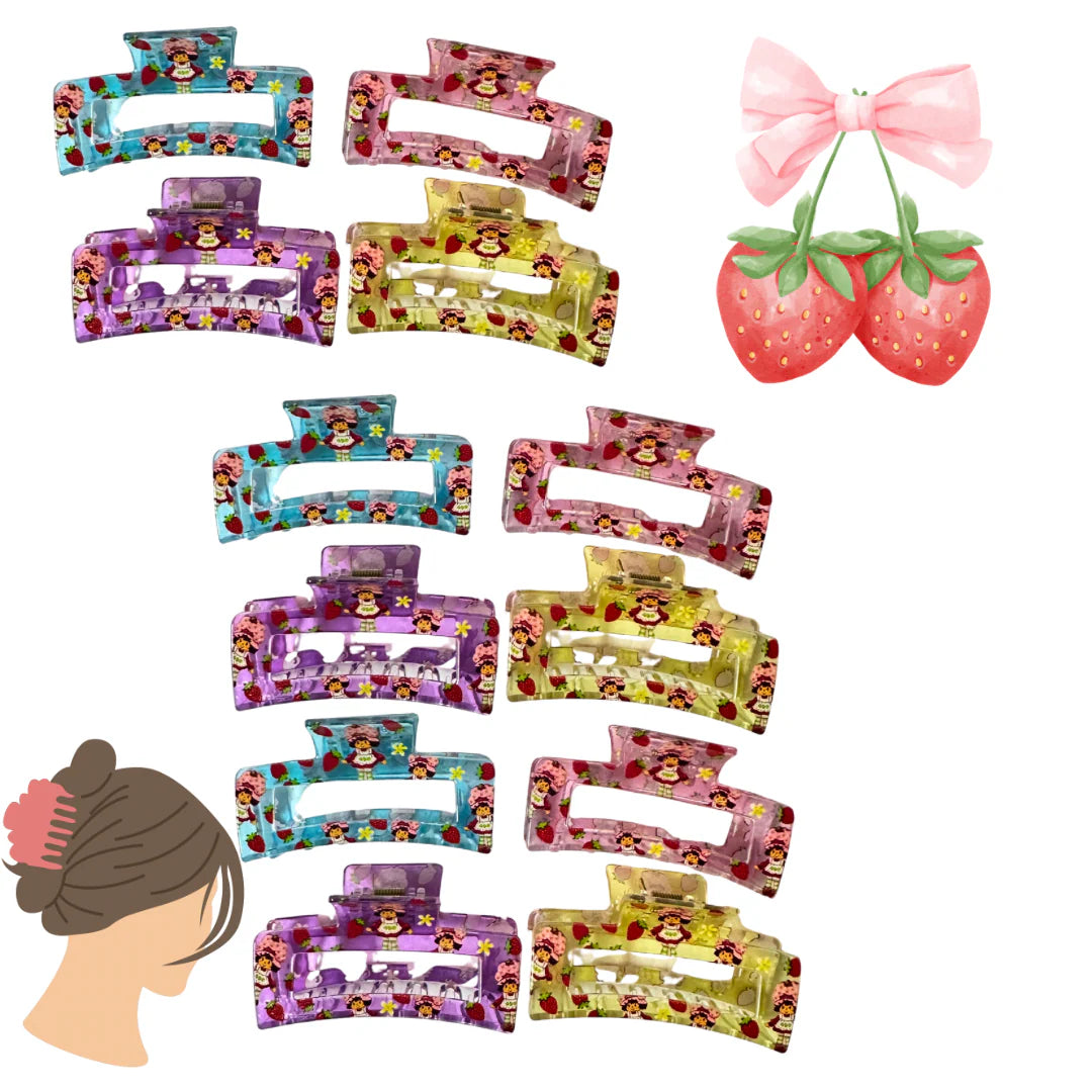 Strawberry Claw Clips