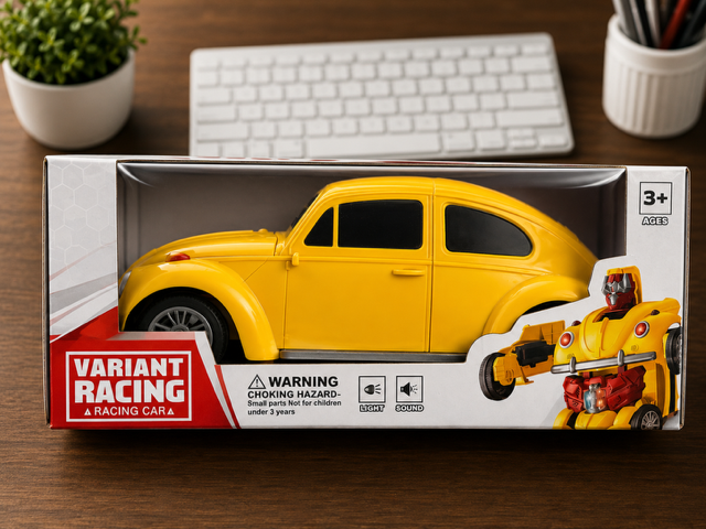 Yellow Bumble Racing Car
