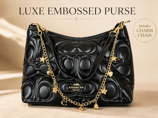Black Embossed Crossbody