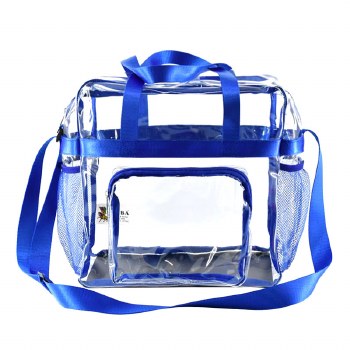 Blue Gameday Clear PVC Tote Bag
