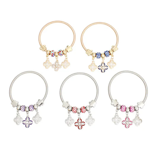 Lux Clover Jump Coil Bracelets