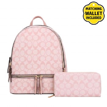 #5209 Pink Backpack 2 in 1